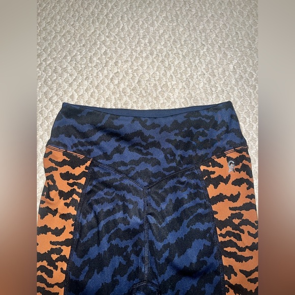 GOOD AMERICAN oasis animal print leopard blue black brown leggings - Picture 7 of 13